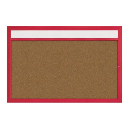 United Visual Products Hinge-less Radius Corkboard, 36"x36", Black Alum Frame/Blue Spruce UVEB3636R-BLACK-BLSPRU